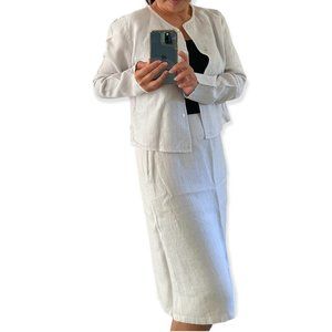 Agnes b. Vintage Linen Skirt Sz 38